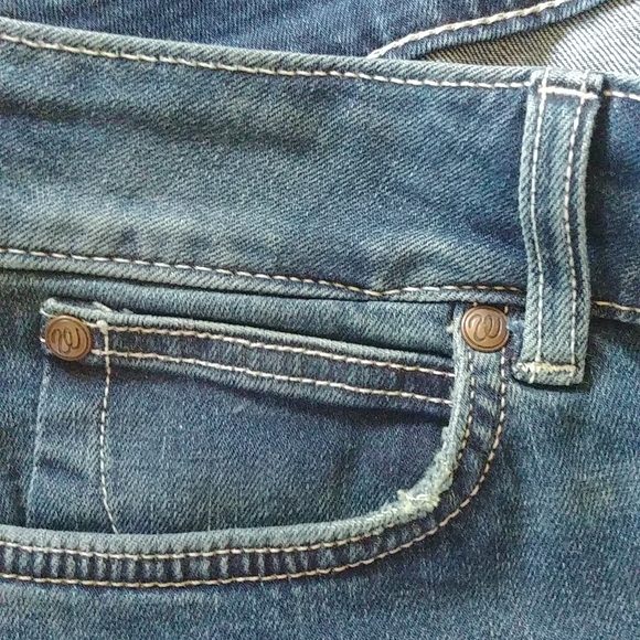 RARE Wrangler Premium Patch Retro Mae Jeans 👖Size 11 x 34 - Picture 8 of 10